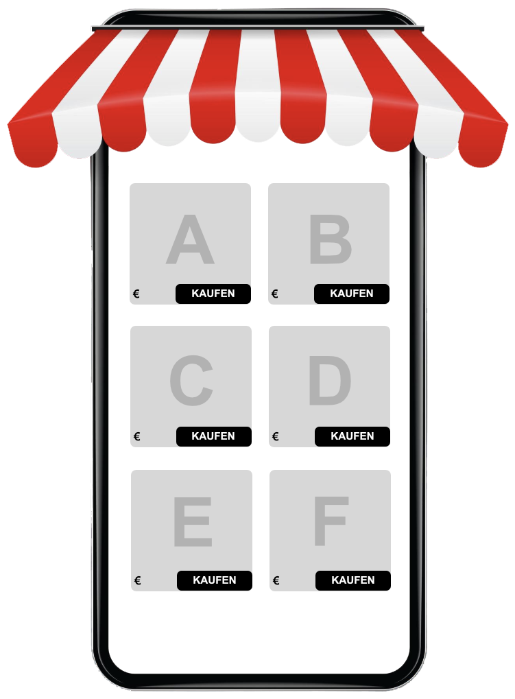 Onlineshop auf dem Smartphone